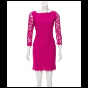 DVF “Zarita” Dress in Magenta Pink